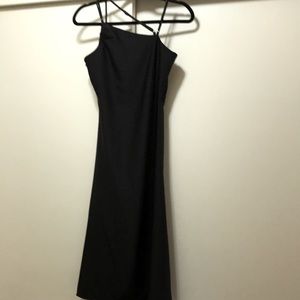 Black Cocktail Slip Dress